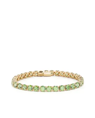 Swarovski マトリックス・クリスタル装飾ブレスレット グリーン - サムネイル1