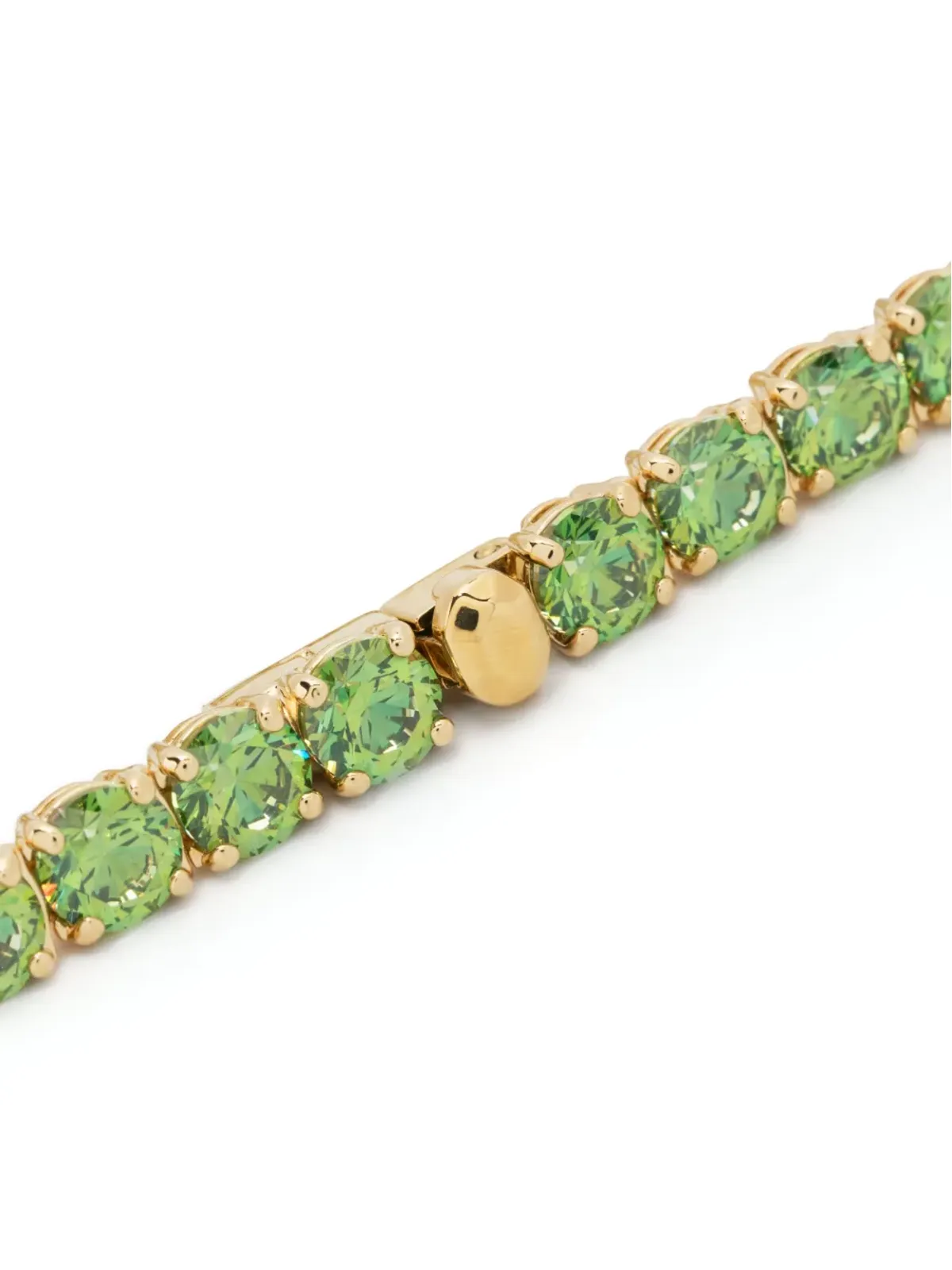 Swarovski マトリックス・クリスタル装飾ブレスレット グリーン - 画像3