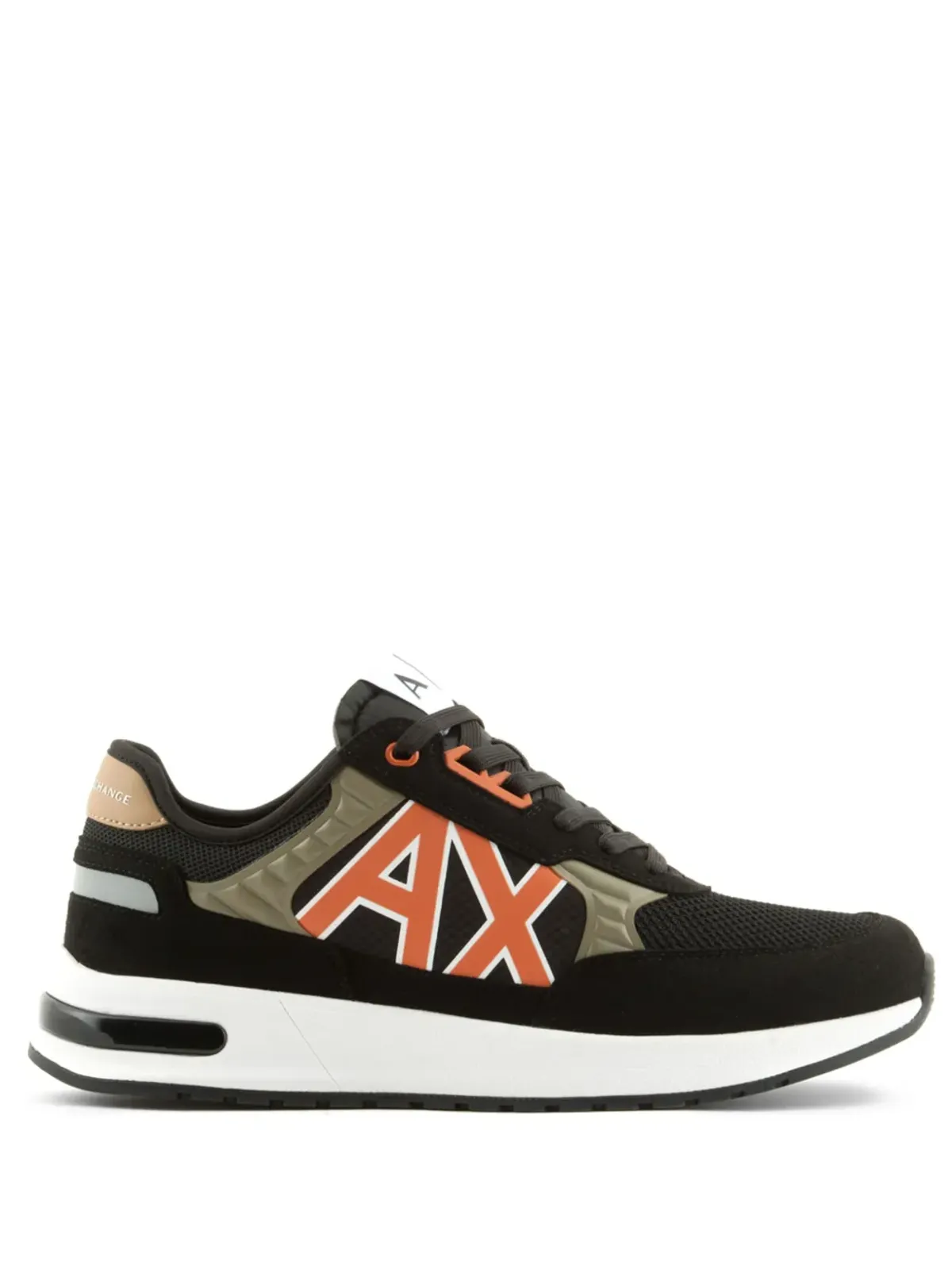 Armani Exchange ロゴ入りスエードスニーカー - ブラック - 画像1