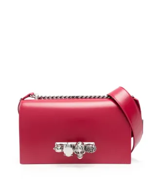 Alexander McQueen ザ・バイカー ジュエルド レザー クロスボディバッグ - サムネイル1