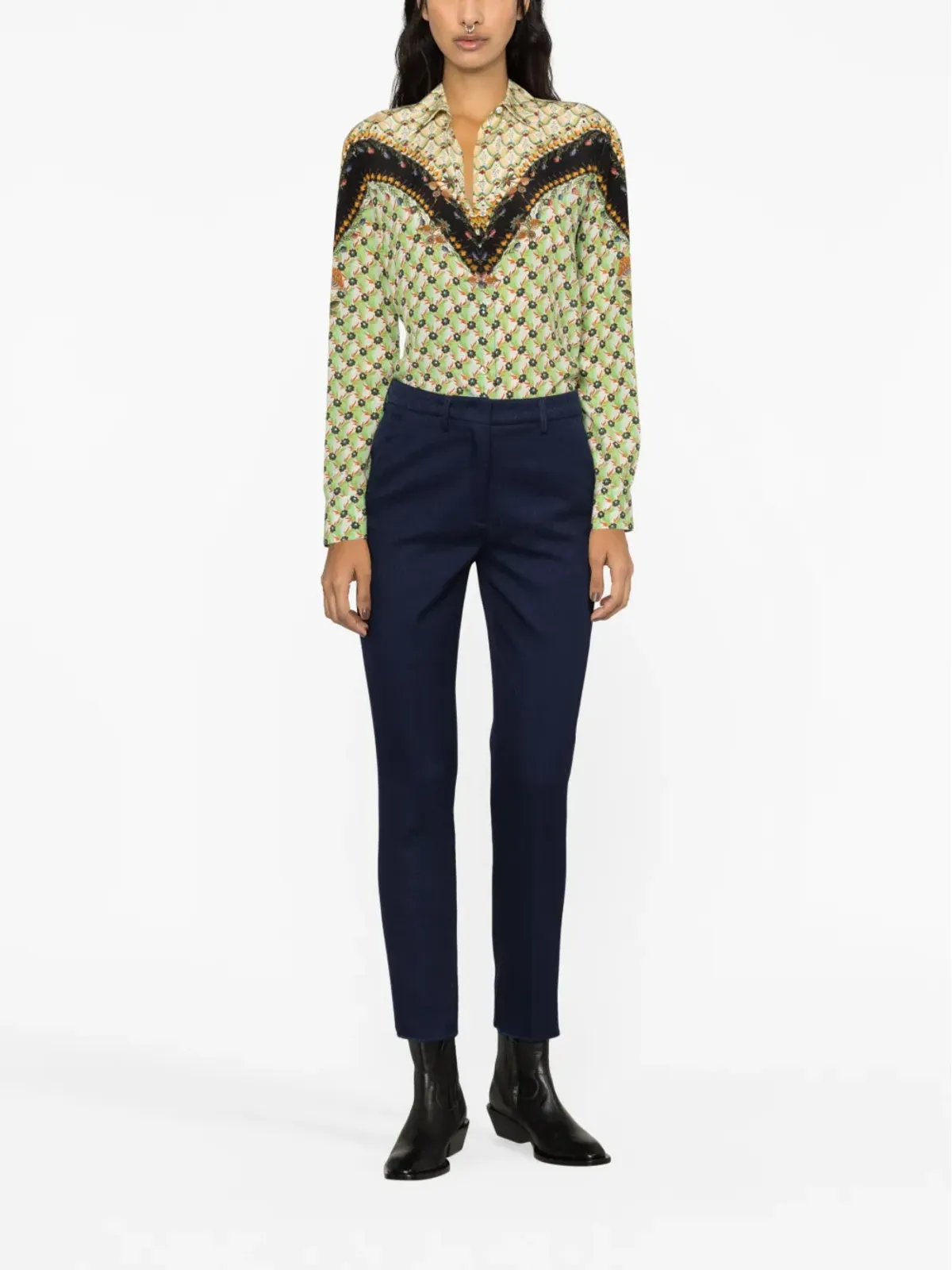 ETRO グラフィックプリント長袖シャツ - 画像2