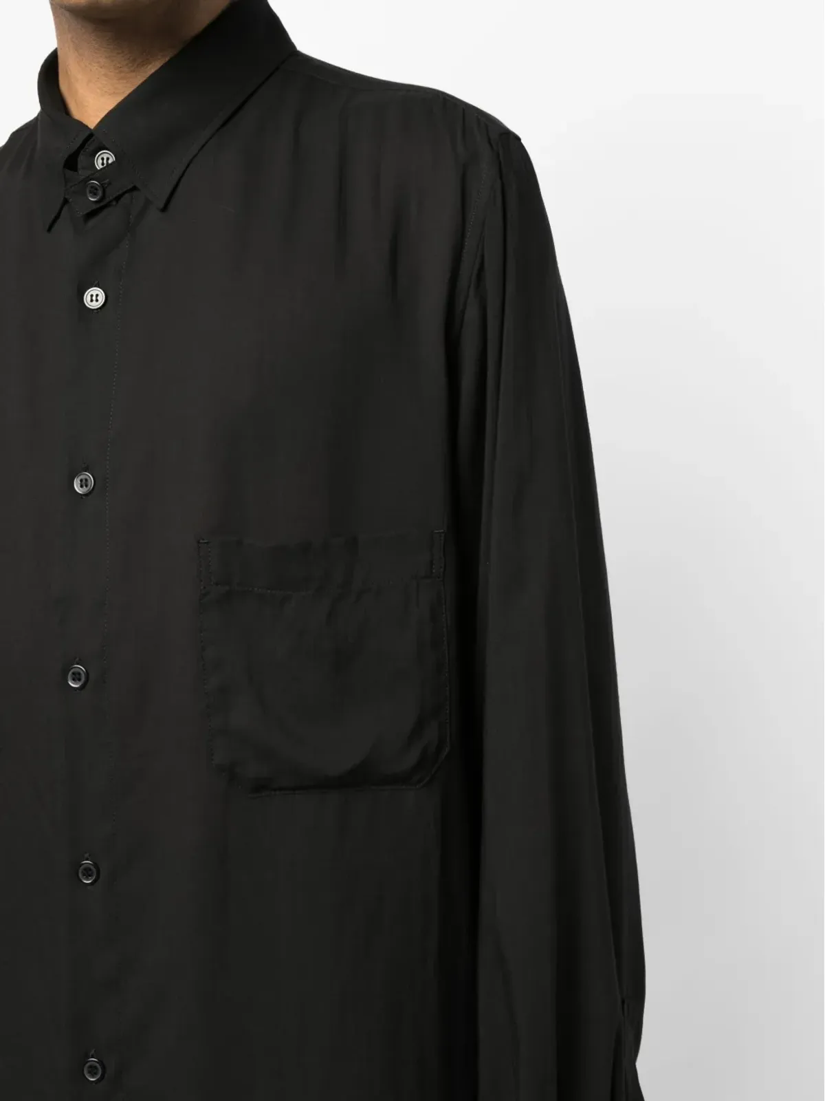 Yohji Yamamoto ポイントカラー ボタンアップシャツ - 画像5
