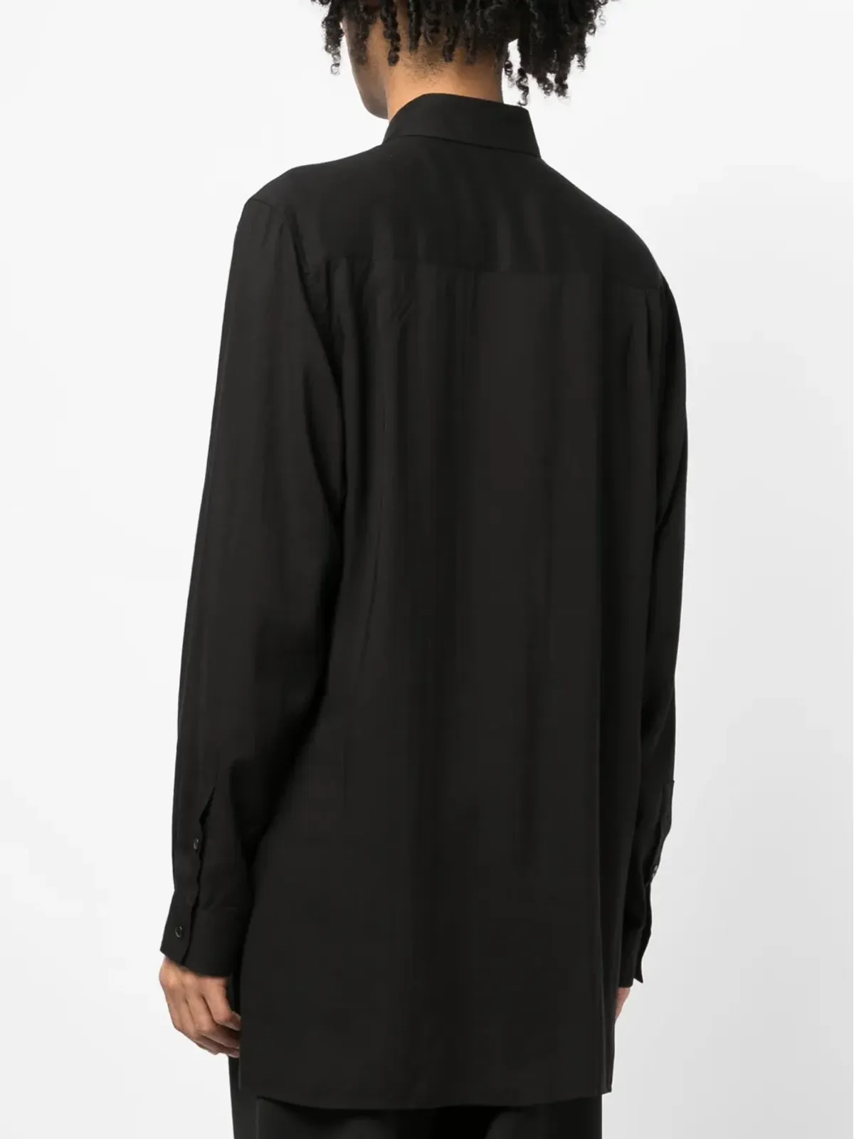Yohji Yamamoto ポイントカラー ボタンアップシャツ - 画像4