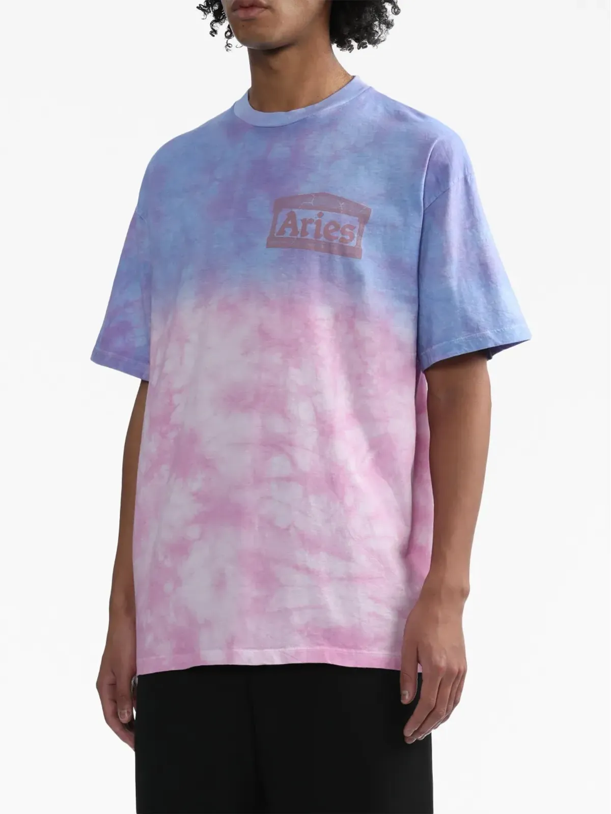 Aries ロゴプリント・タイダイ Tシャツ - 画像3