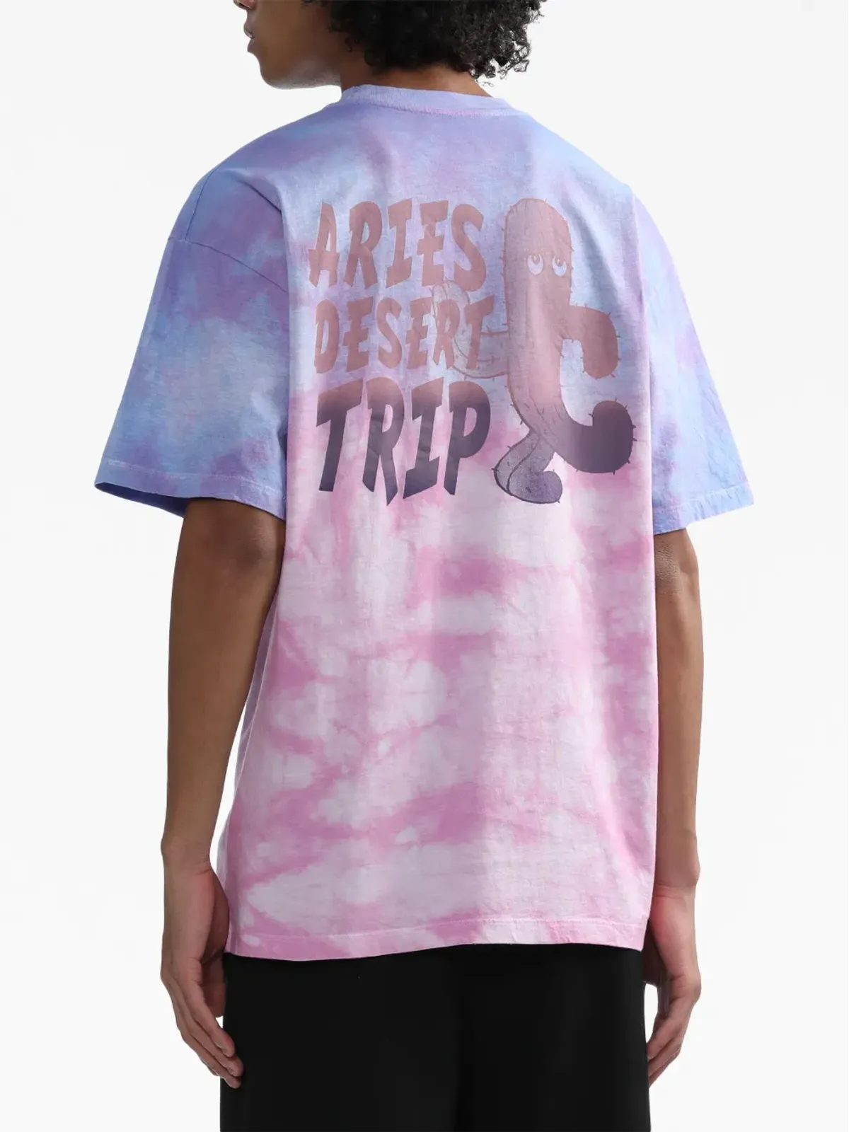 Aries ロゴプリント・タイダイ Tシャツ - 画像4