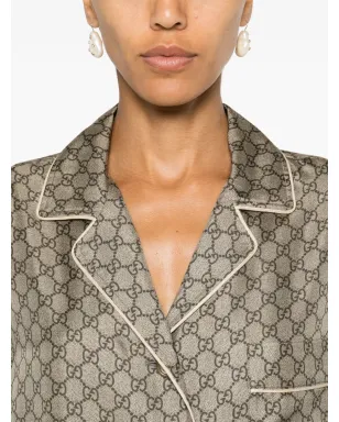 Gucci GG Supremeプリント シルクシャツ - サムネイル5