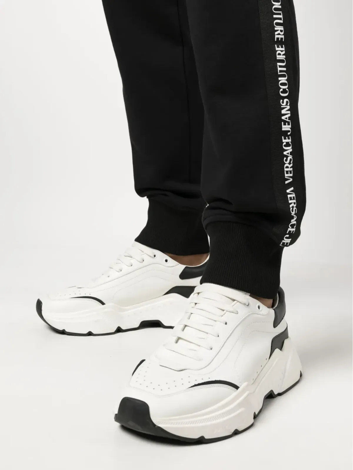 Versace Jeans Couture ロゴテープ トラックパンツ - ブラック - 画像5