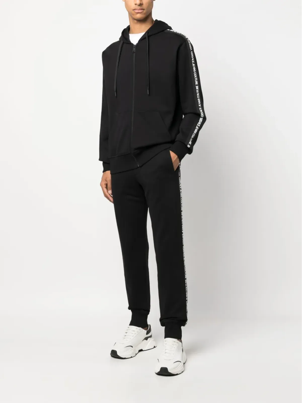 Versace Jeans Couture ロゴテープ トラックパンツ - ブラック - 画像2