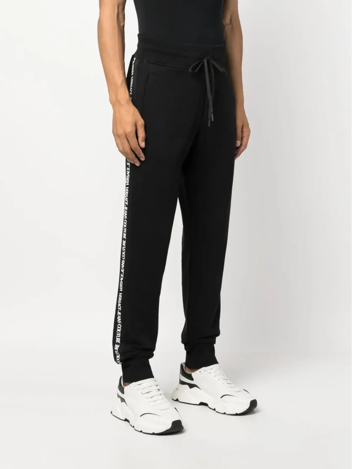 Versace Jeans Couture ロゴテープ トラックパンツ - ブラック - 画像3