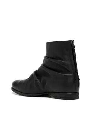 Yohji Yamamoto プリーツディテール レザー ブーツ - サムネイル3