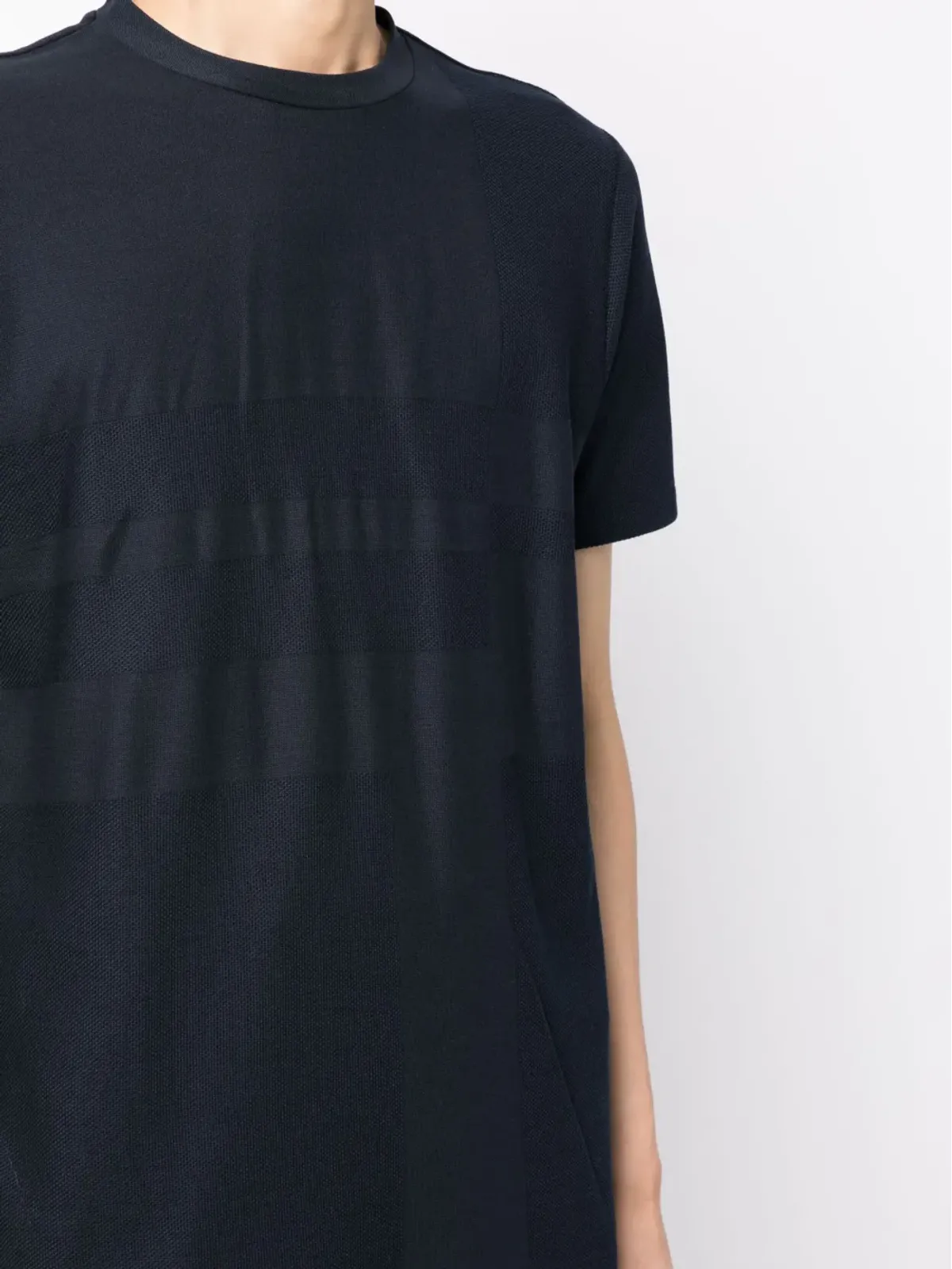 Dunhill ジャカード編み クルーネック Tシャツ - ブルー - 画像5