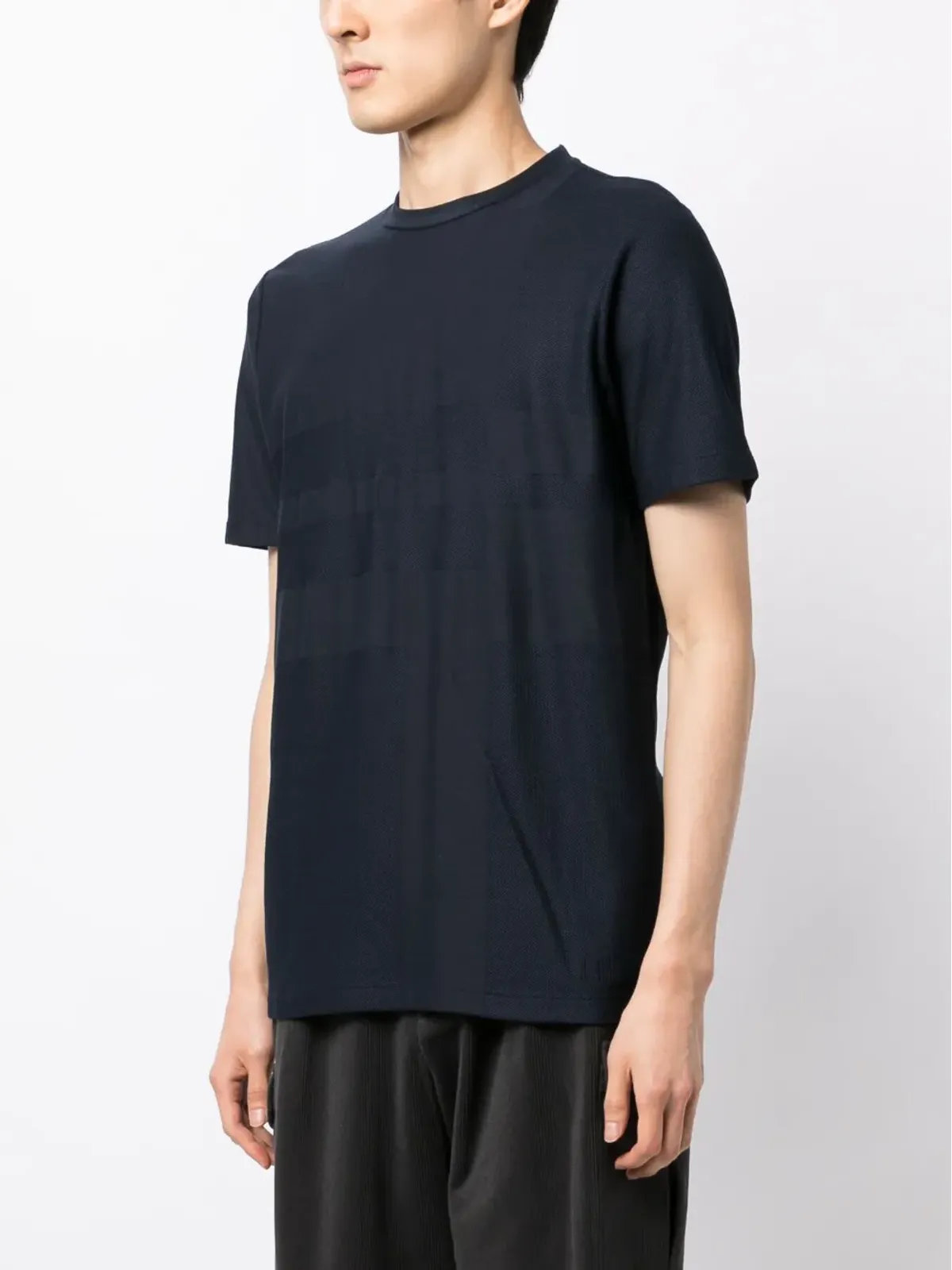 Dunhill ジャカード編み クルーネック Tシャツ - ブルー - 画像3