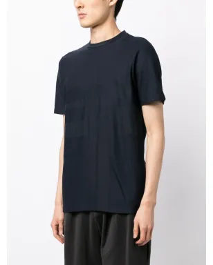 Dunhill ジャカード編み クルーネック Tシャツ - ブルー - サムネイル3