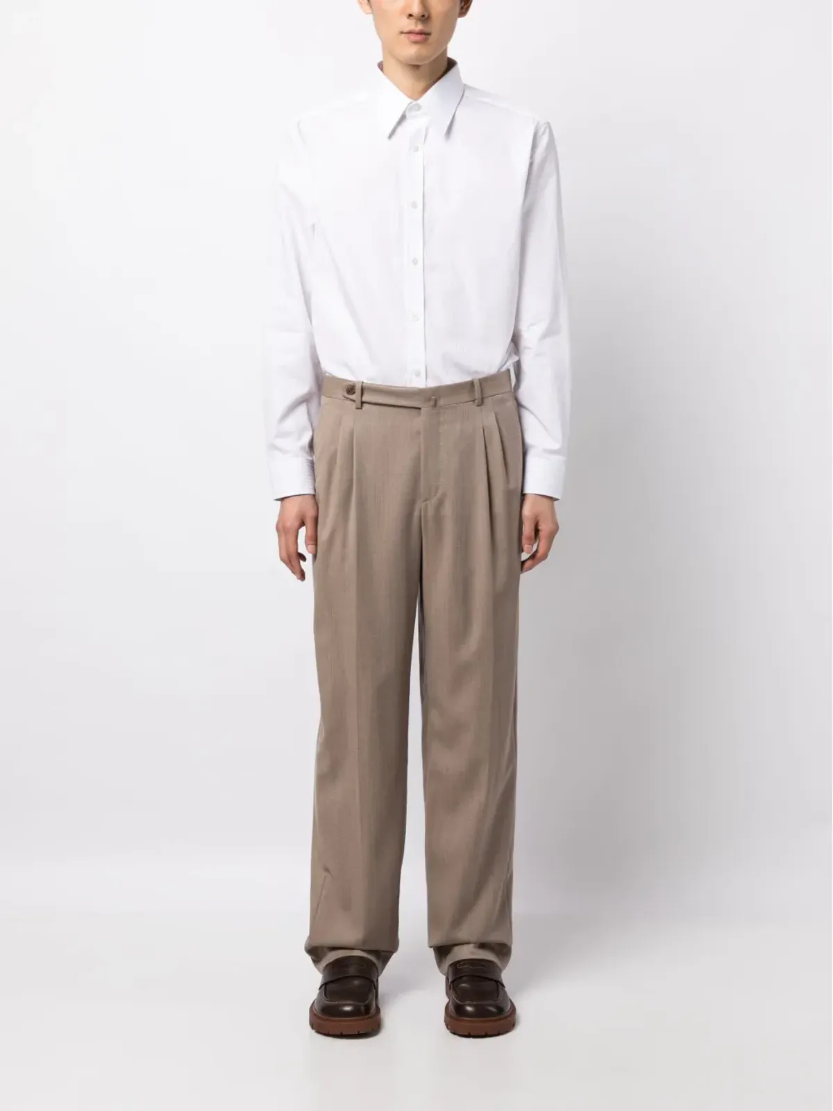 Dunhill ロングスリーブ コットンシャツ - White - 画像2
