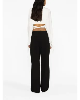 Calvin Klein ミッドライズ ワイドレッグ トラウザー - サムネイル3