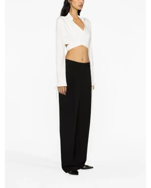 Calvin Klein ミッドライズ ワイドレッグ トラウザー - サムネイル4