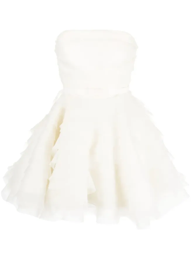 Ana Radu Ana Radu ストラップレス・オーガンザ・ミニドレスの商品画像