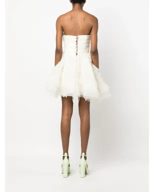 Ana Radu ストラップレス・オーガンザ・ミニドレス - サムネイル4