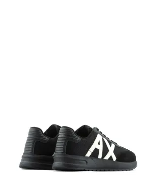 Armani Exchange ロゴパッチ・パネルデザイン スニーカー - ブラック - サムネイル3