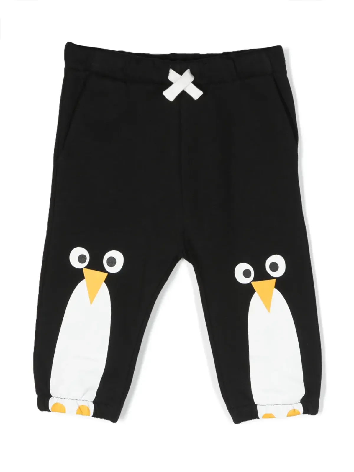 Stella McCartney Kids ペンギン柄コットンジョガーパンツ - 画像1