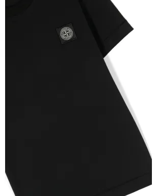 Stone Island Junior コンパスモチーフ コットン Tシャツ - サムネイル3