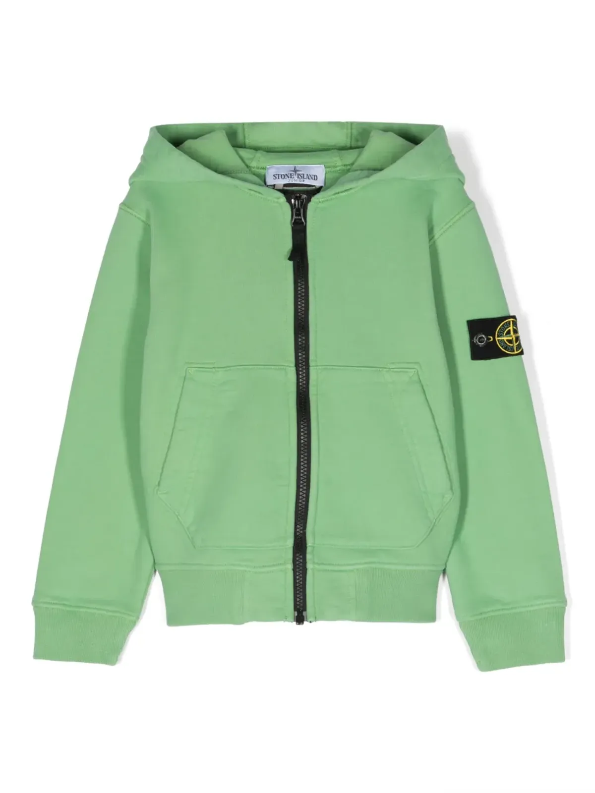 Stone Island Junior コンパスパッチ付きジップアップジャケット - 画像1