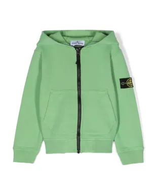 Stone Island Junior コンパスパッチ付きジップアップジャケット - サムネイル1