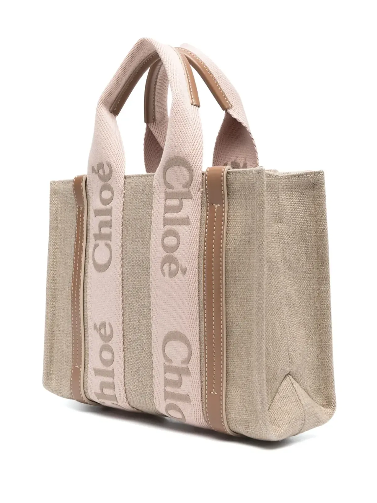 Chloé Woodyリネン トートバッグ - 画像3