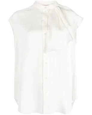Alexander McQueen ノースリーブ・フリルブラウス - サムネイル1