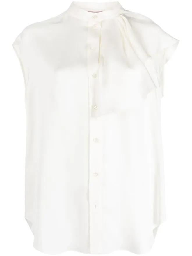 Alexander McQueen Alexander McQueen ノースリーブ・フリルブラウスの商品画像