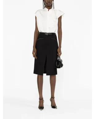 Alexander McQueen ノースリーブ・フリルブラウス - サムネイル2