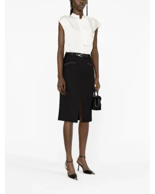 Alexander McQueen ノースリーブ・フリルブラウス - サムネイル3