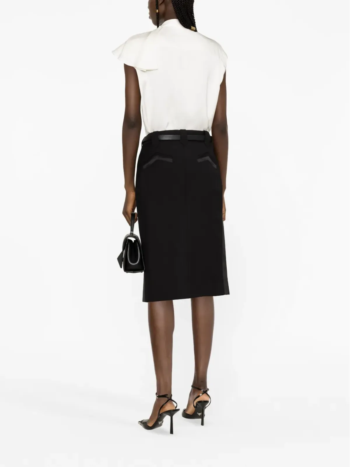 Alexander McQueen ノースリーブ・フリルブラウス - 画像4
