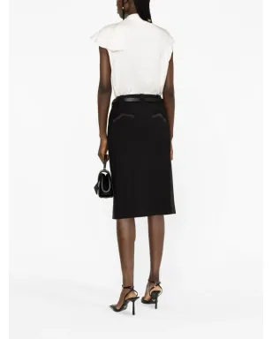 Alexander McQueen ノースリーブ・フリルブラウス - サムネイル4
