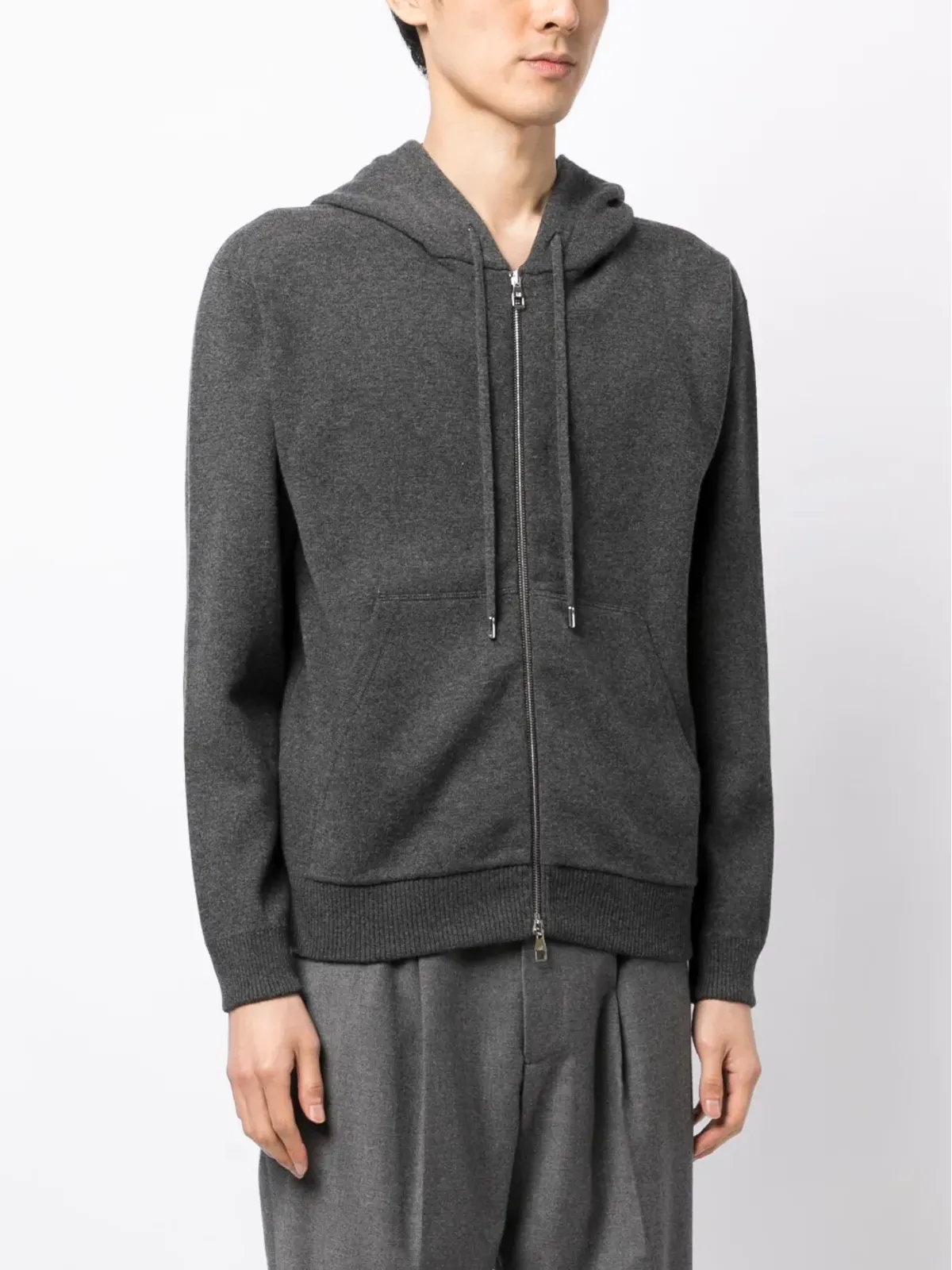 Dunhill グレーのジップアップフーディ - 画像3