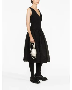 ERDEM クリンクルド・シルク・フレアドレス - サムネイル2