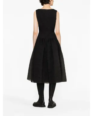 ERDEM クリンクルド・シルク・フレアドレス - サムネイル3