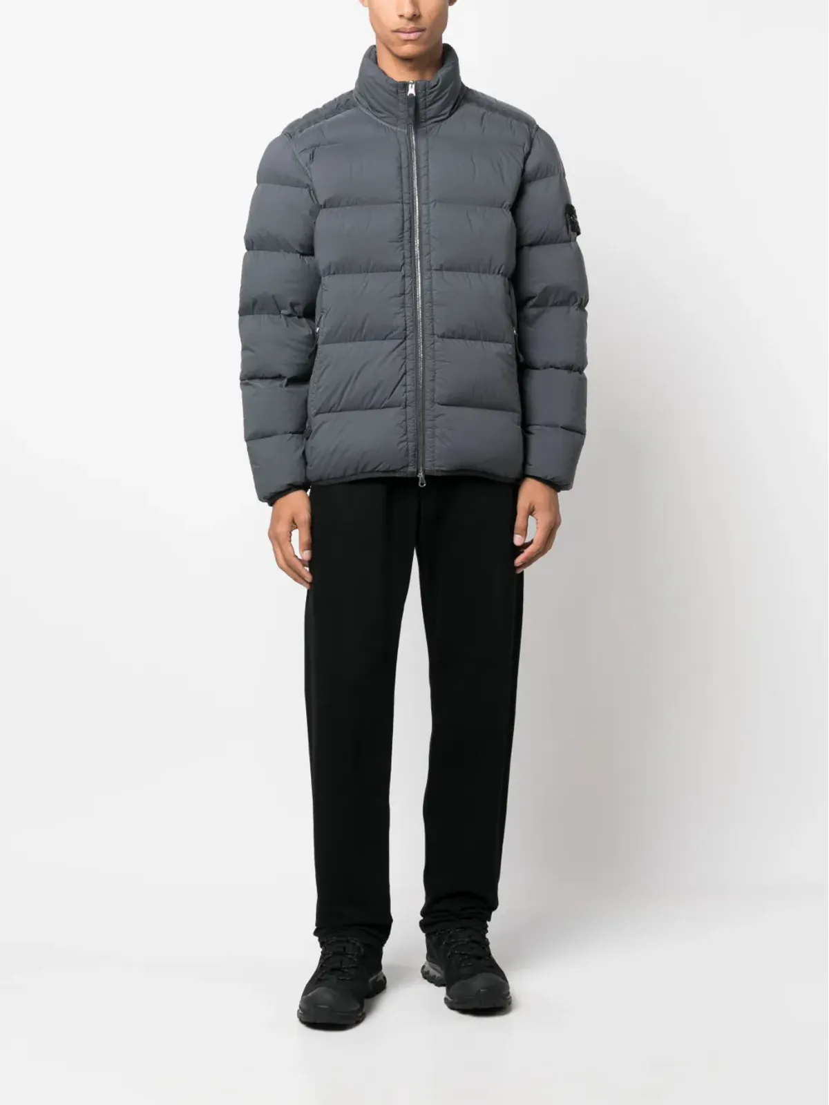 Stone Island Compassパッチ付きダウンジャケット - 画像2