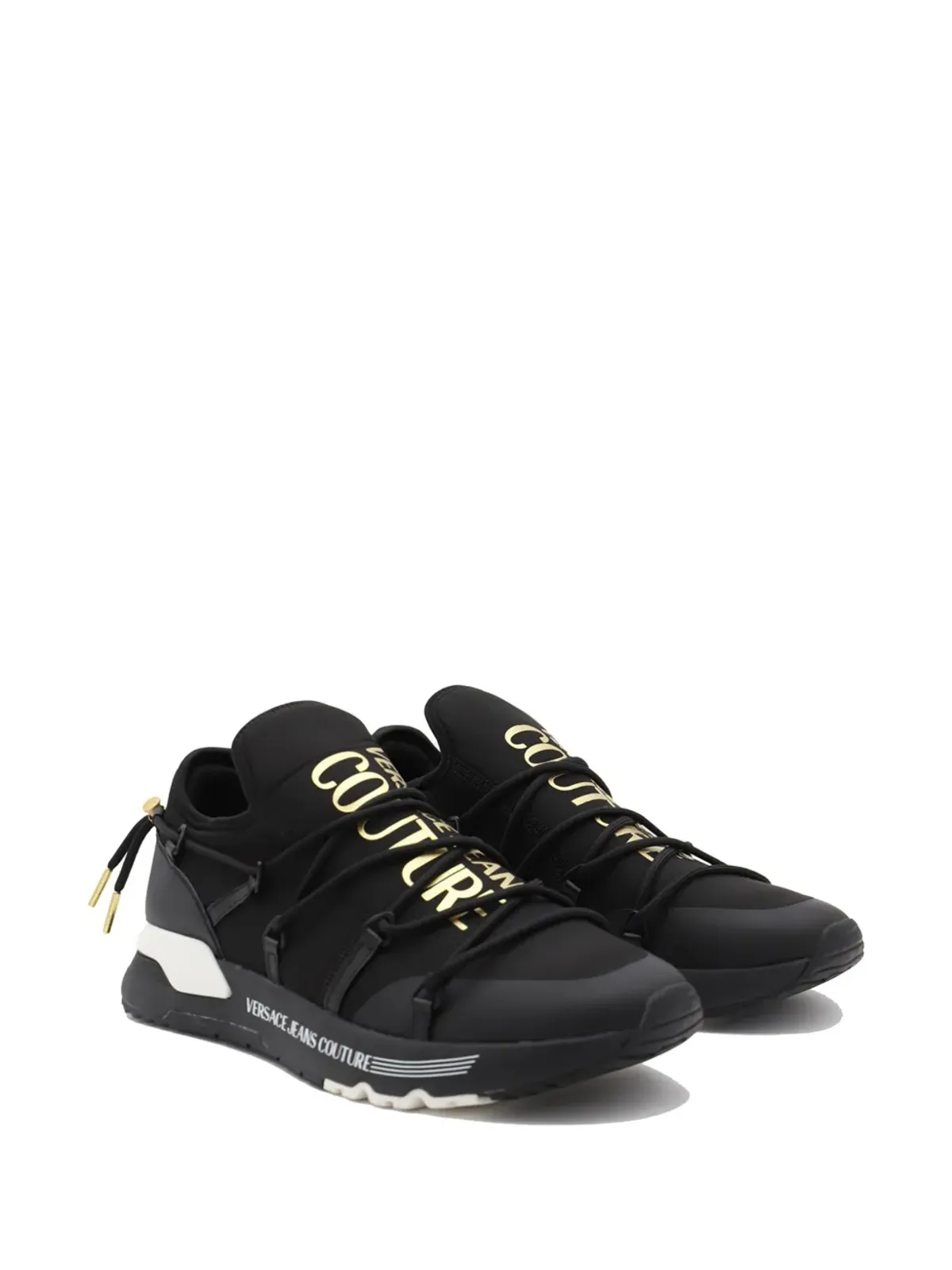 Versace Jeans Couture ダイナミック ロー・トップ スニーカー ブラック - 画像2