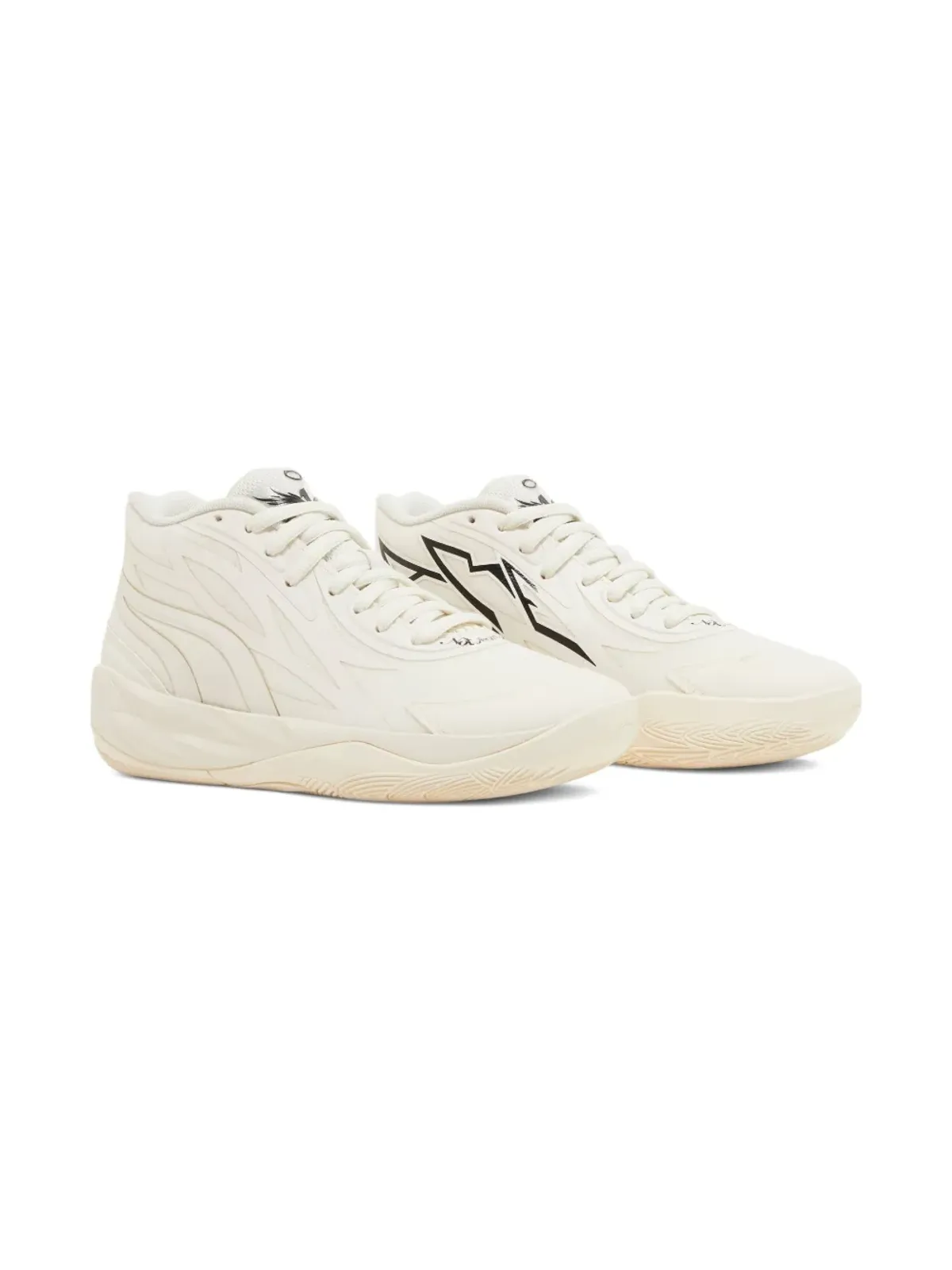 Puma Kids MB.02 Whisper フロステッドアイボリー/ブラック スニーカー - 画像1