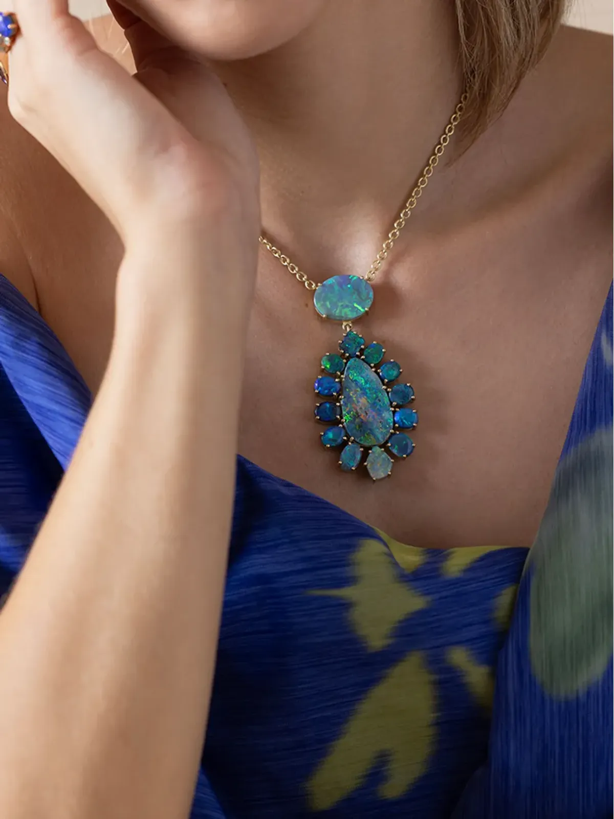 Irene Neuwirth 18kt イエローゴールド オパール ネックレス - 画像3