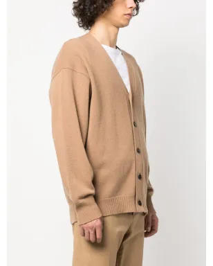 Roberto Collina ロベルト・コリーナ Vネック ウール×カシミヤ混紡 カーディガン - サムネイル3