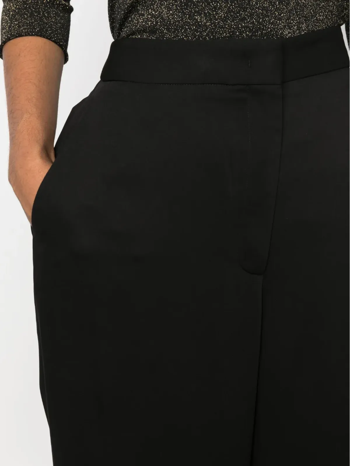 Fabiana Filippi high-waisted palazzo trousers - Black - 画像5
