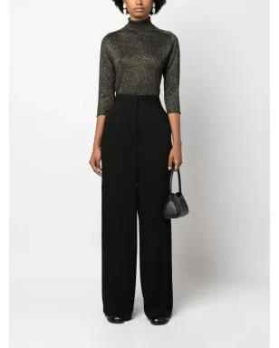 Fabiana Filippi high-waisted palazzo trousers - Black - サムネイル2