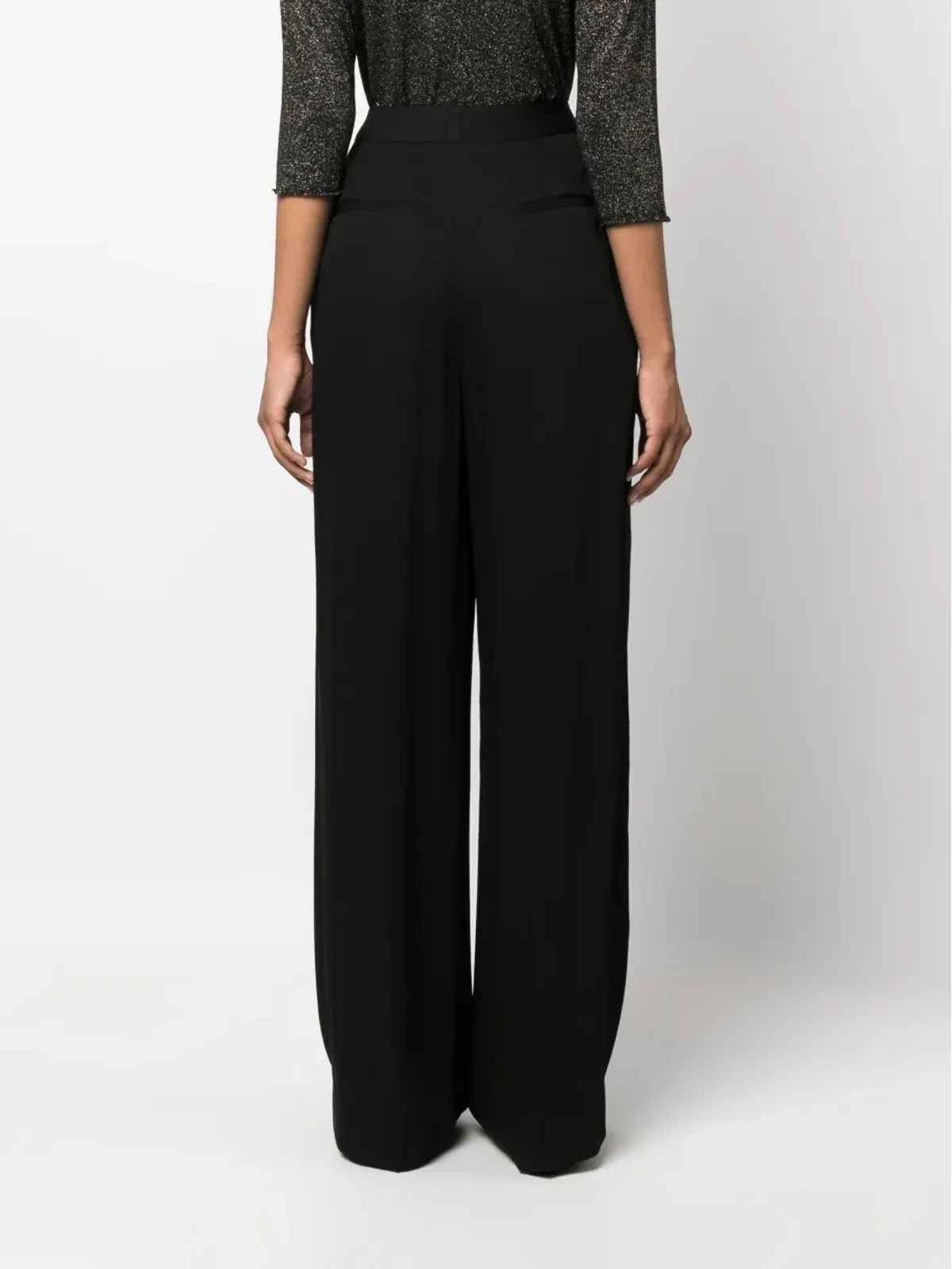 Fabiana Filippi high-waisted palazzo trousers - Black - 画像4