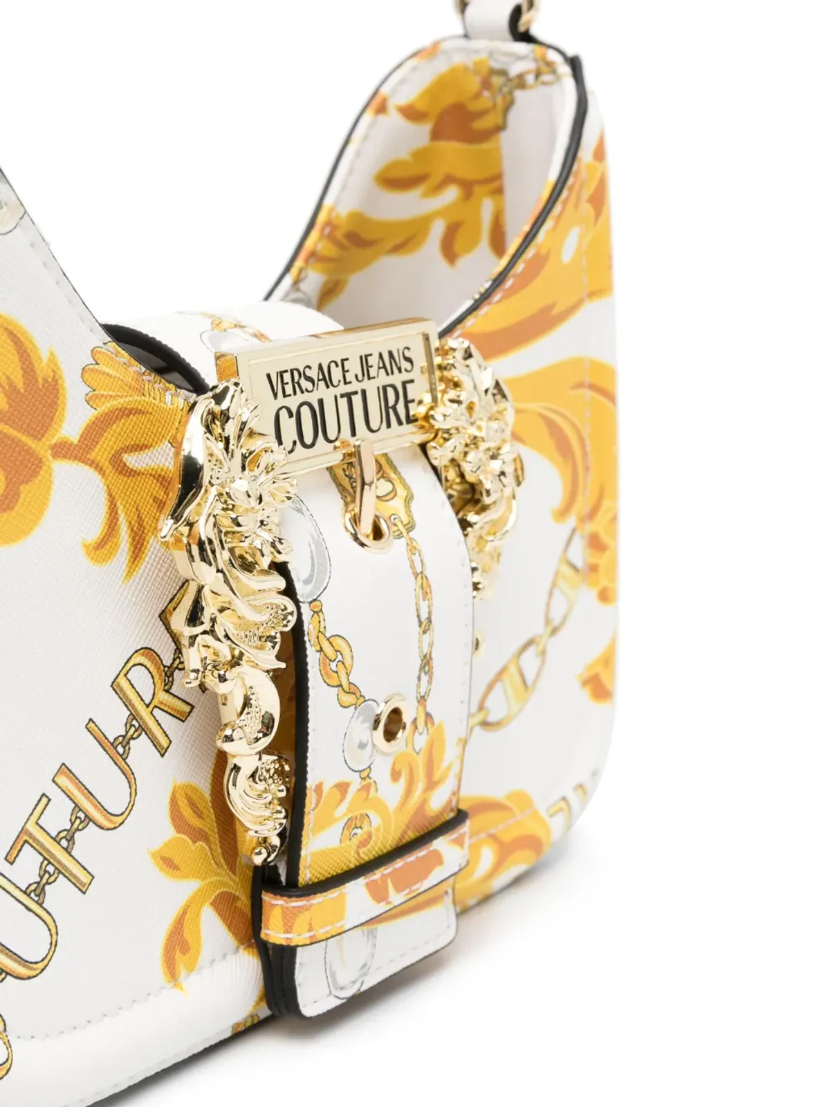 Versace Jeans Couture Chain Couture フェイクレザー ショルダーバッグ - ホワイト - 画像5