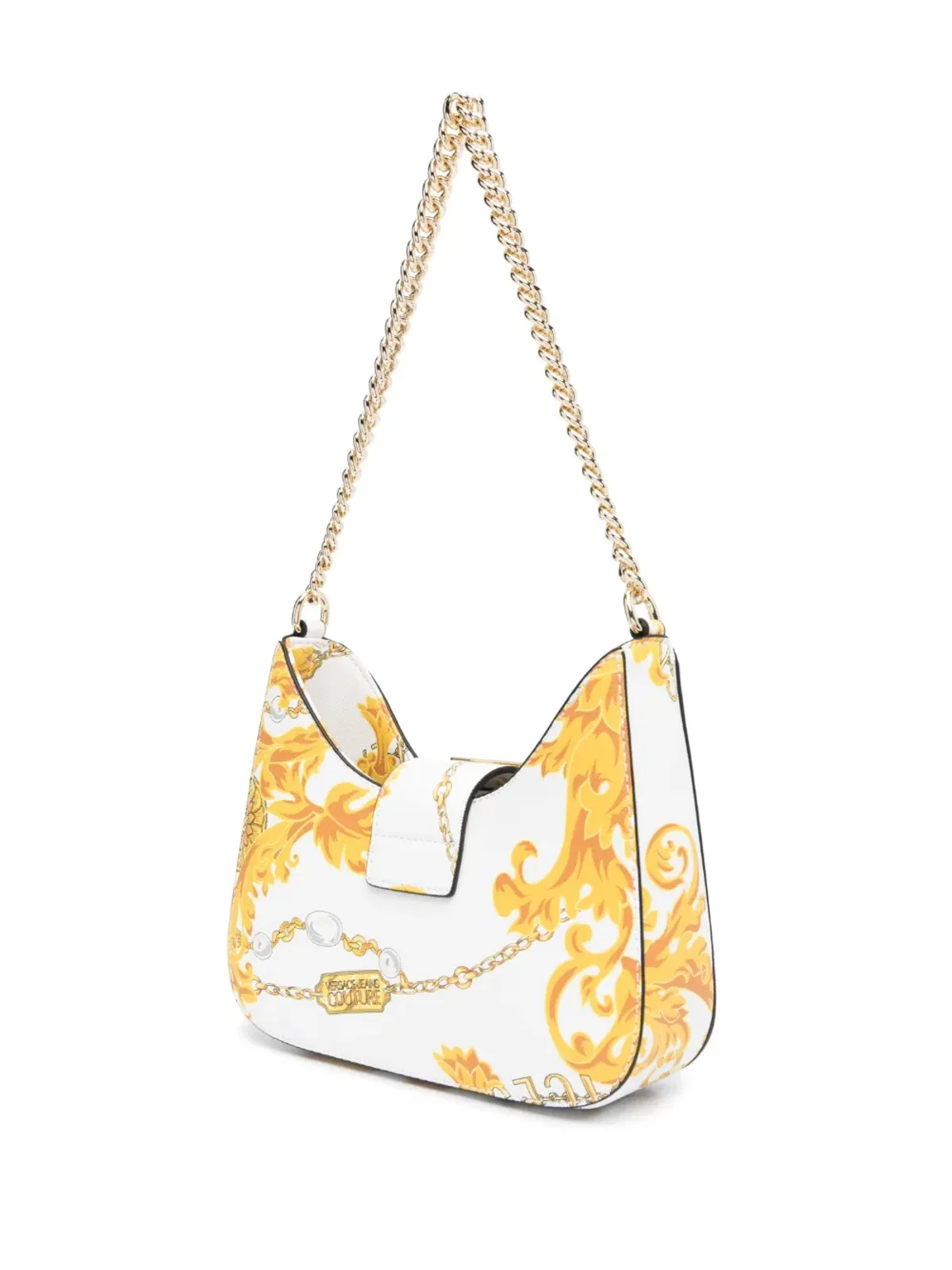Versace Jeans Couture Chain Couture フェイクレザー ショルダーバッグ - ホワイト - 画像4