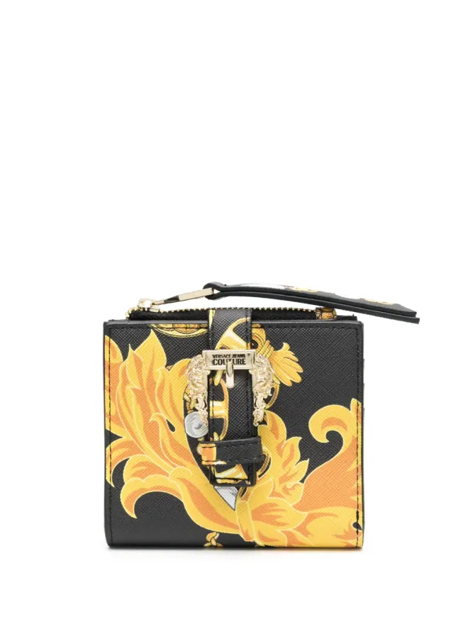 Versace Jeans Couture Versace Jeans Couture バロック柄プリント レザー ウォレット - ゴールドの商品画像