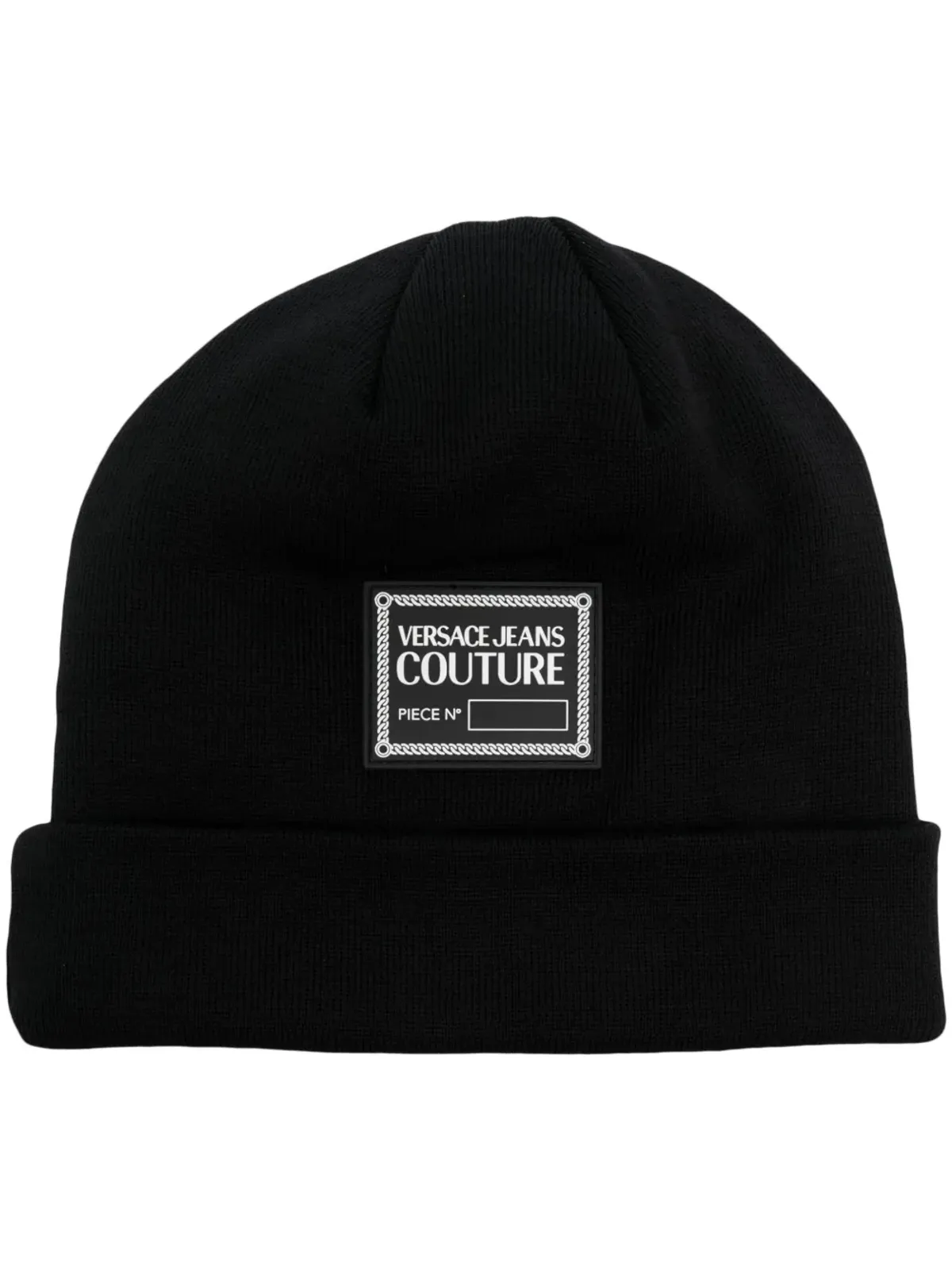 Versace Jeans Couture ロゴパッチ ターンアップブリム ビーニー - 画像1