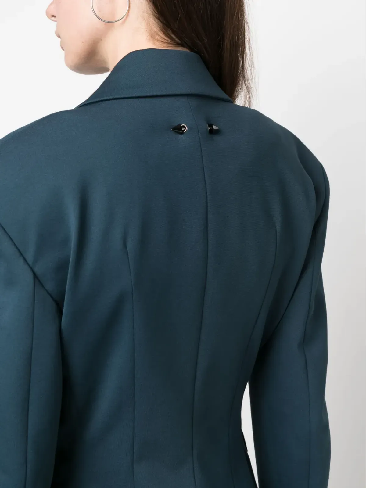 Patrizia Pepe ピークドラペル ダブルブレスト ブレザー - 画像5